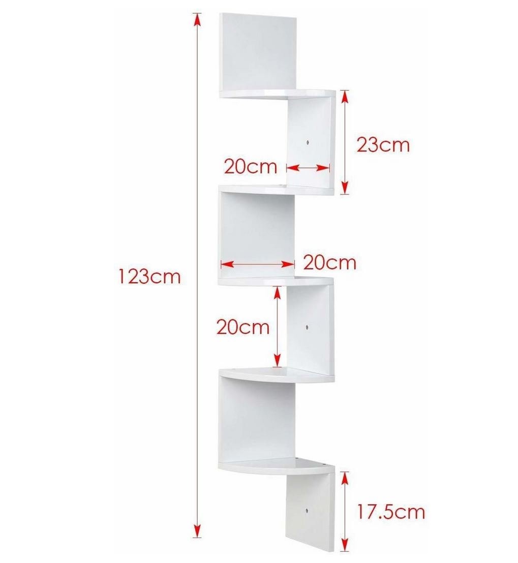 twintig Specificiteit Overdreven Zigzag boekenplank wit - iBella Living - Moderne meubels