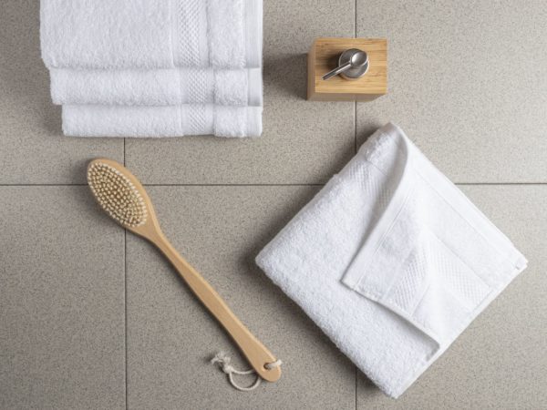 iBella Living handdoek set van 3 wit vloer